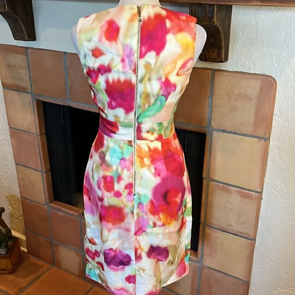 Kate Spade Sleeveless Springtime Watercolor Dress, 00!